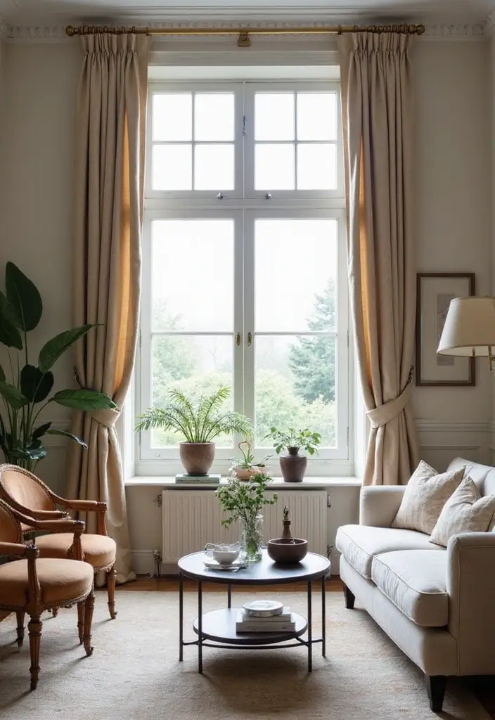 25 Curtains Ideas for Living Room That Feel Luxurious - 17. Rod Pocket Curtains