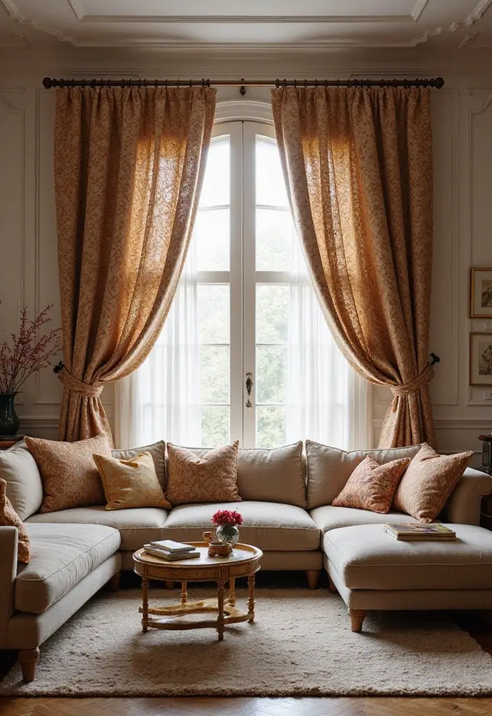 25 Curtains Ideas for Living Room That Feel Luxurious - 23. Textured Curtains