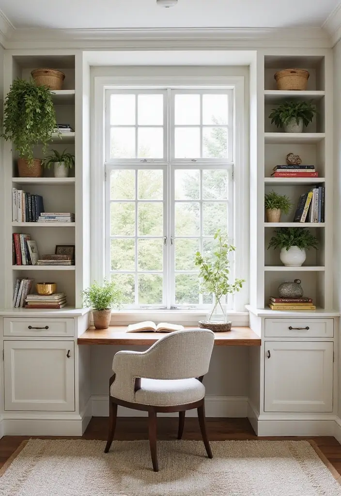 25 Fake Window Ideas That Look Amazingly Real 14 25 Fake Window Ideas That Look Amazingly Real - 14. Faux Window with Built-In Shelving