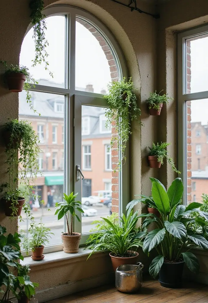 25 Fake Window Ideas That Look Amazingly Real 22 25 Fake Window Ideas That Look Amazingly Real - 22. Urban Garden Faux Window