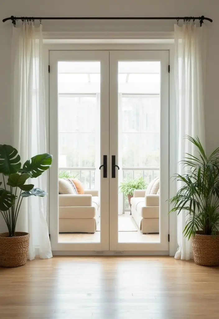 25 Fake Window Ideas That Look Amazingly Real 6 25 Fake Window Ideas That Look Amazingly Real - 6. Faux French Doors