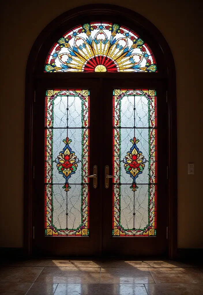 25 Fake Window Ideas That Look Amazingly Real 7 25 Fake Window Ideas That Look Amazingly Real - 7. Stained Glass Faux Window
