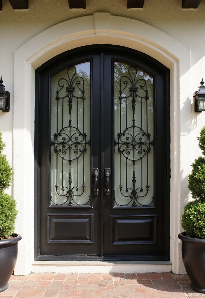 25 Modern Window Grill Designs for a Stylish Look - 20. Ornamental Security Grills