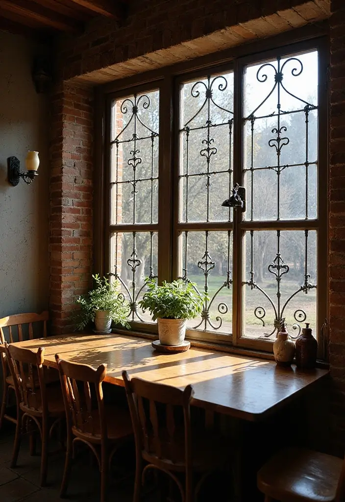 25 Modern Window Grill Designs for a Stylish Look - 3. Classic Vintage Grills