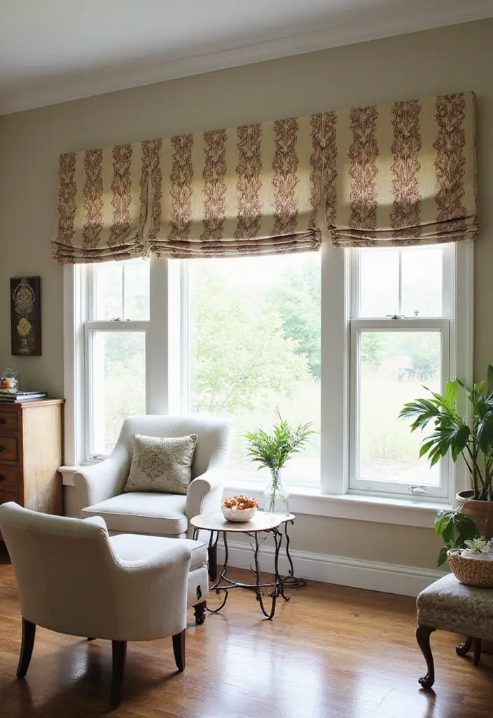 25 Window Dressing Ideas That Transform Your View - 25. Custom Fabric Window Treatments