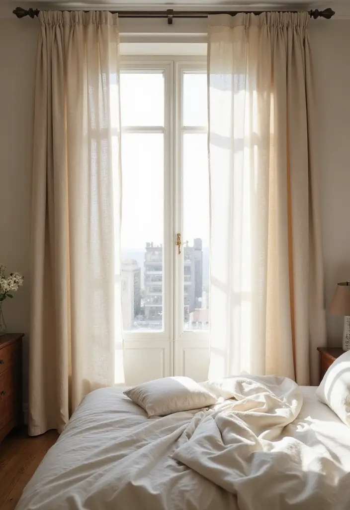 25 Window Dressing Ideas That Transform Your View - 4. Linen Window Treatments