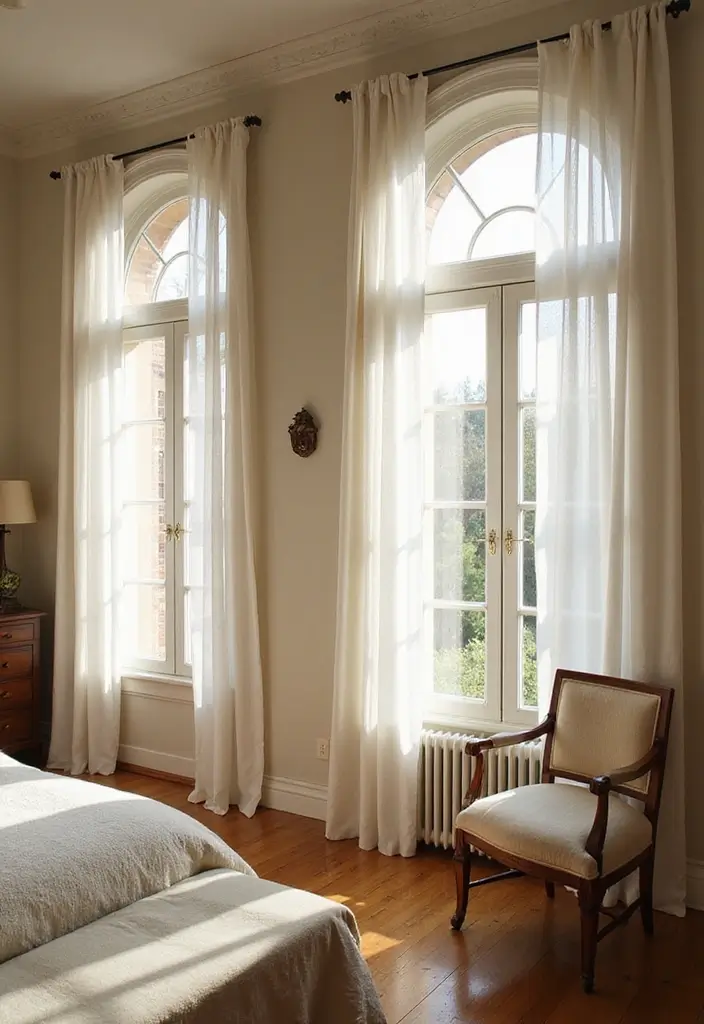 27 Bedroom with Window Layouts You’ll Want to Try 10 27 Bedroom with Window Layouts You’ll Want to Try - 10. Arched Windows for a Soft Touch