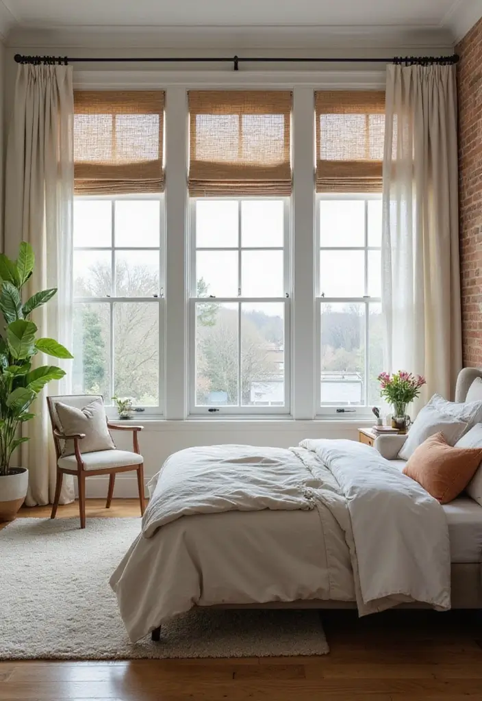 27 Bedroom with Window Layouts You’ll Want to Try 21 27 Bedroom with Window Layouts You’ll Want to Try - 21. Energy-Efficient Windows for Sustainability