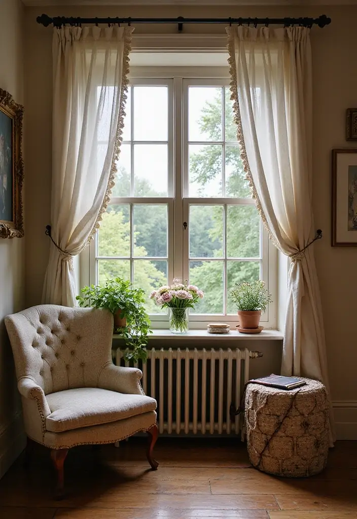 27 Bedroom with Window Layouts You’ll Want to Try 23 27 Bedroom with Window Layouts You’ll Want to Try - 23. Sash Windows for Classic Charm