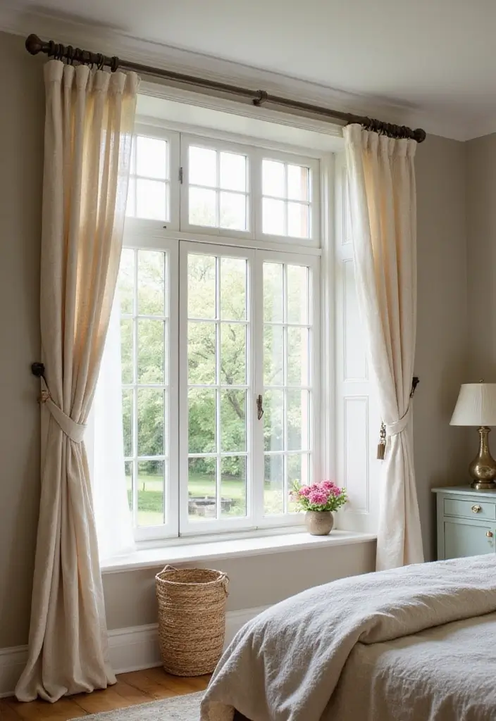 27 Bedroom with Window Layouts You’ll Want to Try 8 27 Bedroom with Window Layouts You’ll Want to Try - 8. Casement Windows for Versatility
