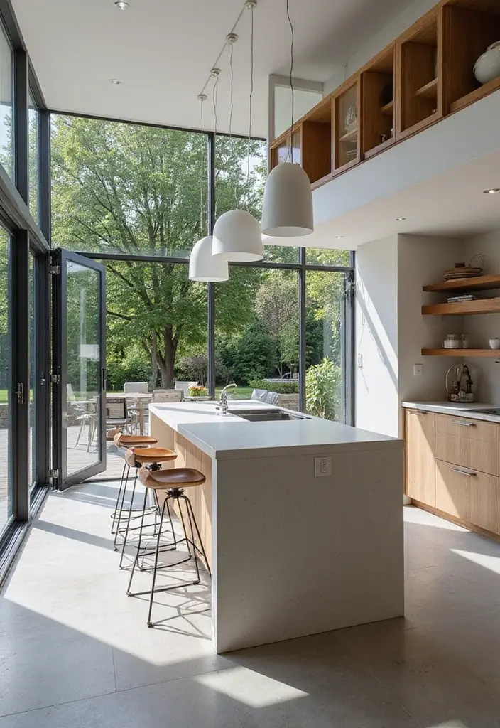 27 Large Window Ideas That Bring the Outdoors In 10 27 Large Window Ideas That Bring the Outdoors In - 10. Bifold Windows for Versatile Spaces