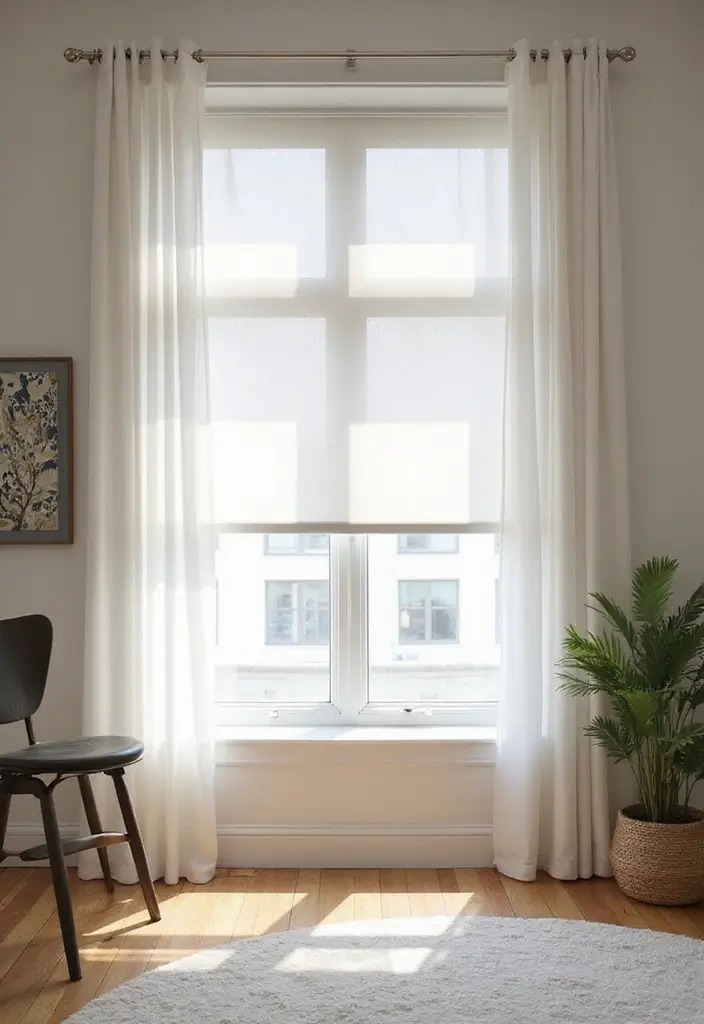 27 Large Window Ideas That Bring the Outdoors In 21 27 Large Window Ideas That Bring the Outdoors In - 21. Minimalist Window Treatments for Clean Aesthetics