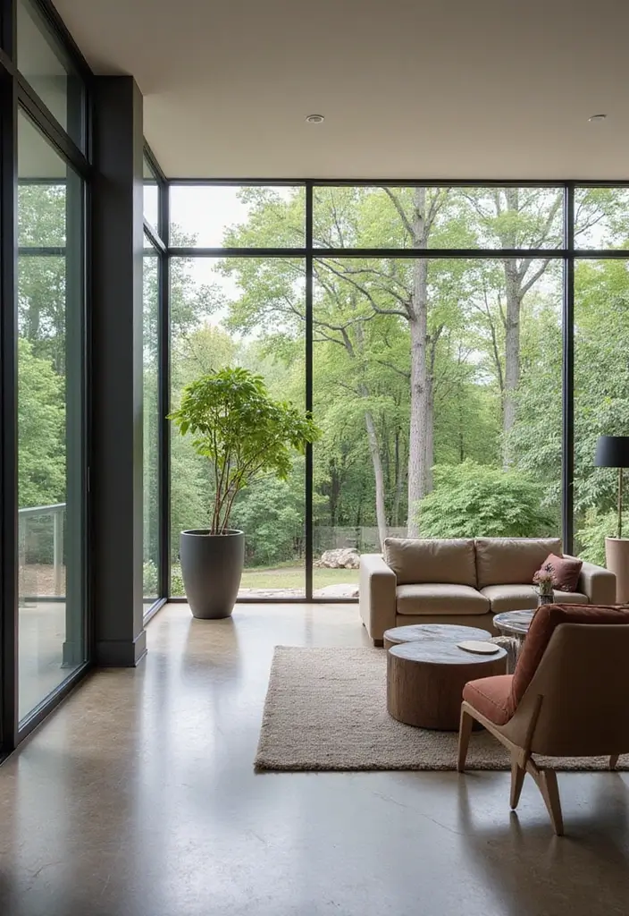 27 Large Window Ideas That Bring the Outdoors In 23 27 Large Window Ideas That Bring the Outdoors In - 23. Minimal Frame Windows for an Uncluttered Look