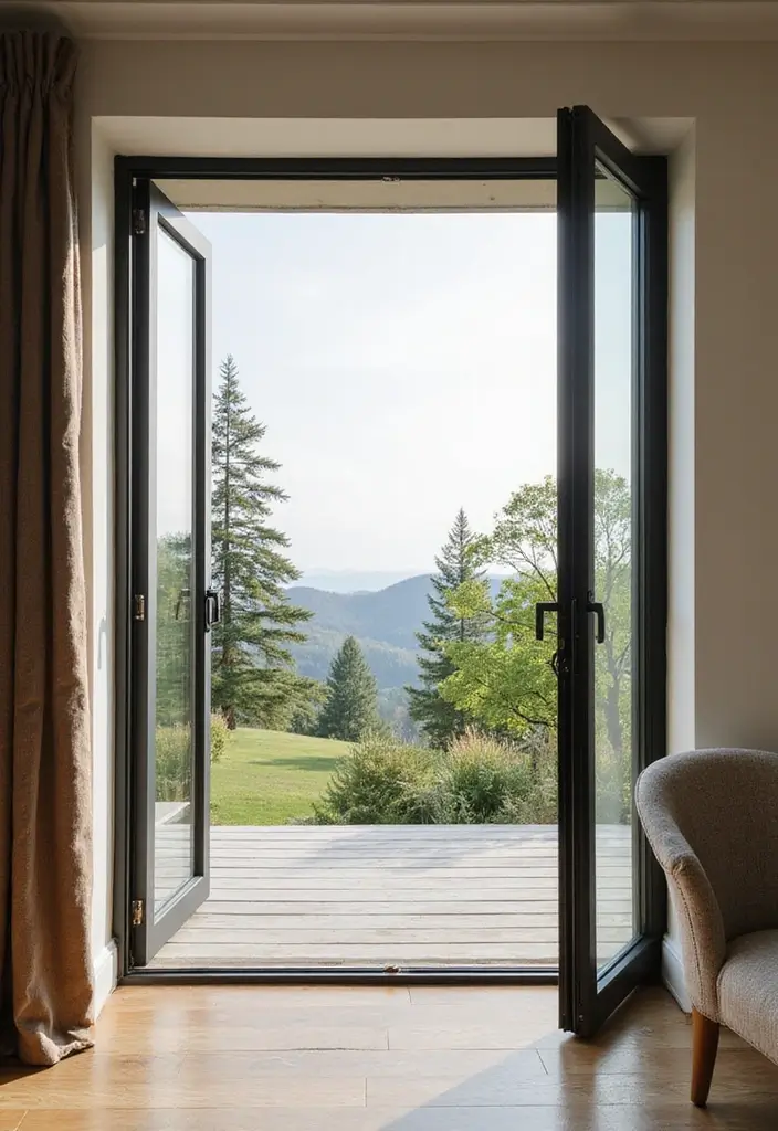 27 Large Window Ideas That Bring the Outdoors In 26 27 Large Window Ideas That Bring the Outdoors In - 26. Large Pivot Windows for Effortless Style