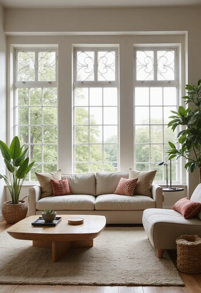 27 Large Window Ideas That Bring the Outdoors In 27 27 Large Window Ideas That Bring the Outdoors In - 27. Decorative Grids for Style and Character