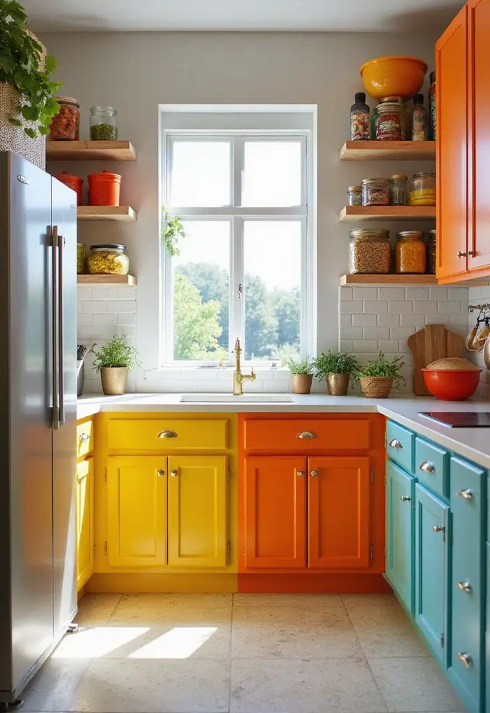 27 Pantry with Window Ideas for Natural Light 11 27 Pantry with Window Ideas for Natural Light - 11. Bright Colors