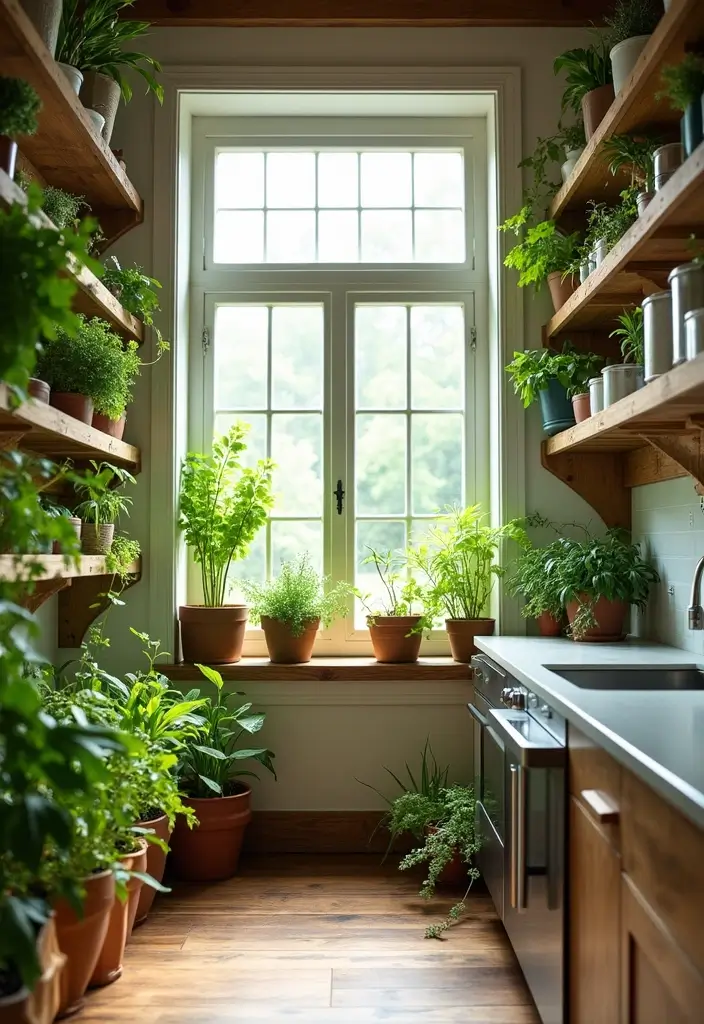 27 Pantry with Window Ideas for Natural Light 12 27 Pantry with Window Ideas for Natural Light - 12. Vertical Gardens