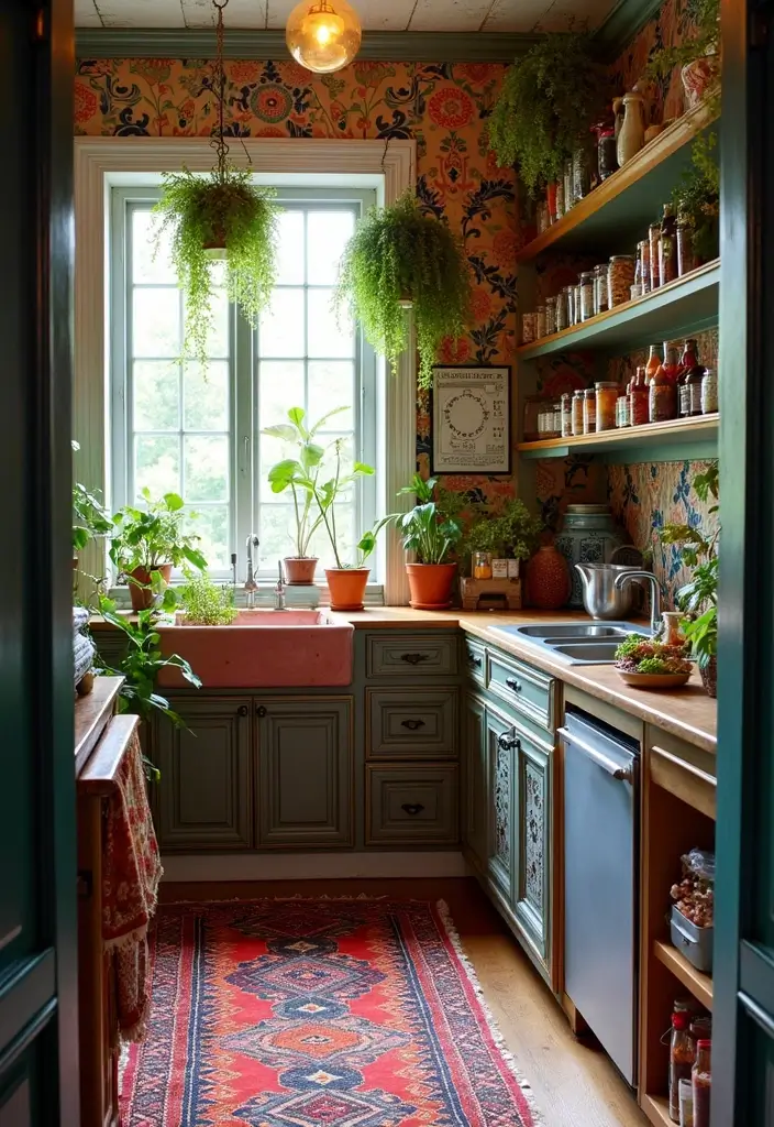 27 Pantry with Window Ideas for Natural Light 20 27 Pantry with Window Ideas for Natural Light - 20. Chic Bohemian