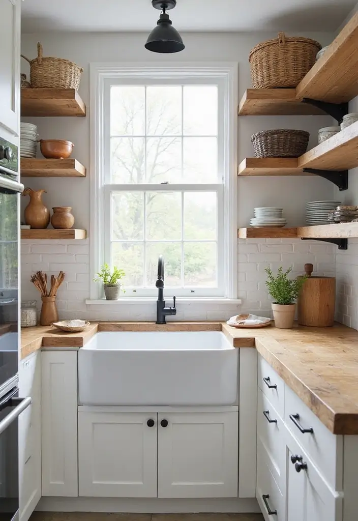 27 Pantry with Window Ideas for Natural Light 3 27 Pantry with Window Ideas for Natural Light - 3. Modern Farmhouse