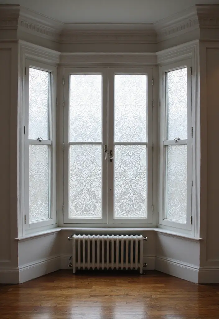 28 Bay Window Treatment Ideas That Elevate Any Room - 27. Urban Chic Window Films
