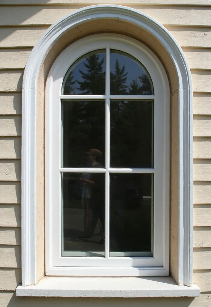 28 Exterior Window Trim Ideas That Pop Instantly - 20. Unique Window Shapes