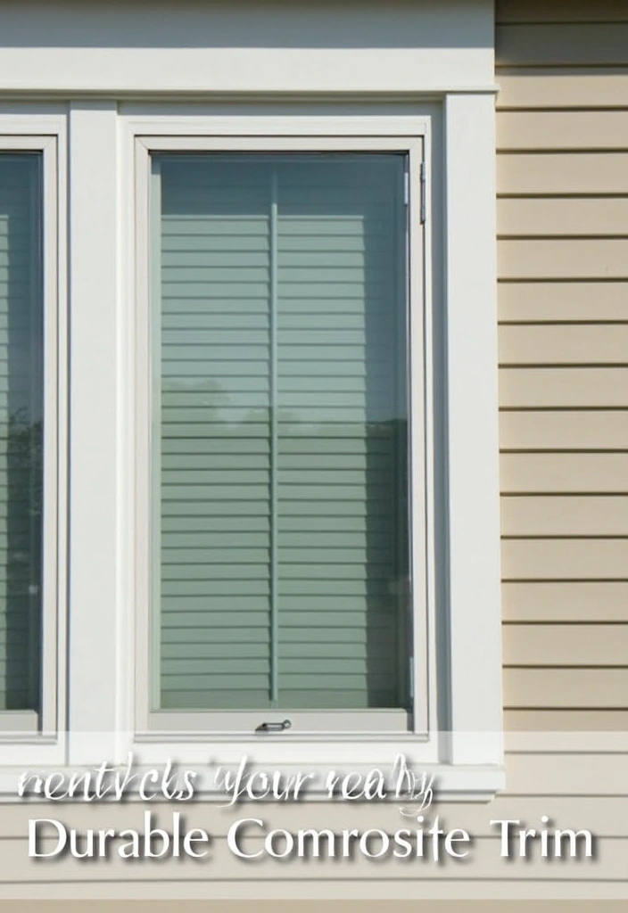 28 Exterior Window Trim Ideas That Pop Instantly - 27. Durable Composite Materials