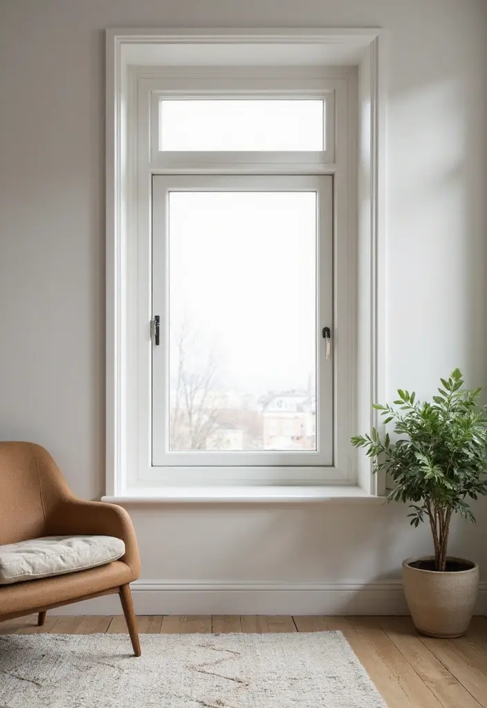 28 Stunning Window Trim Ideas You’ll Want to Copy 4 28 Stunning Window Trim Ideas You’ll Want to Copy - 4. Modern Minimalist Trim