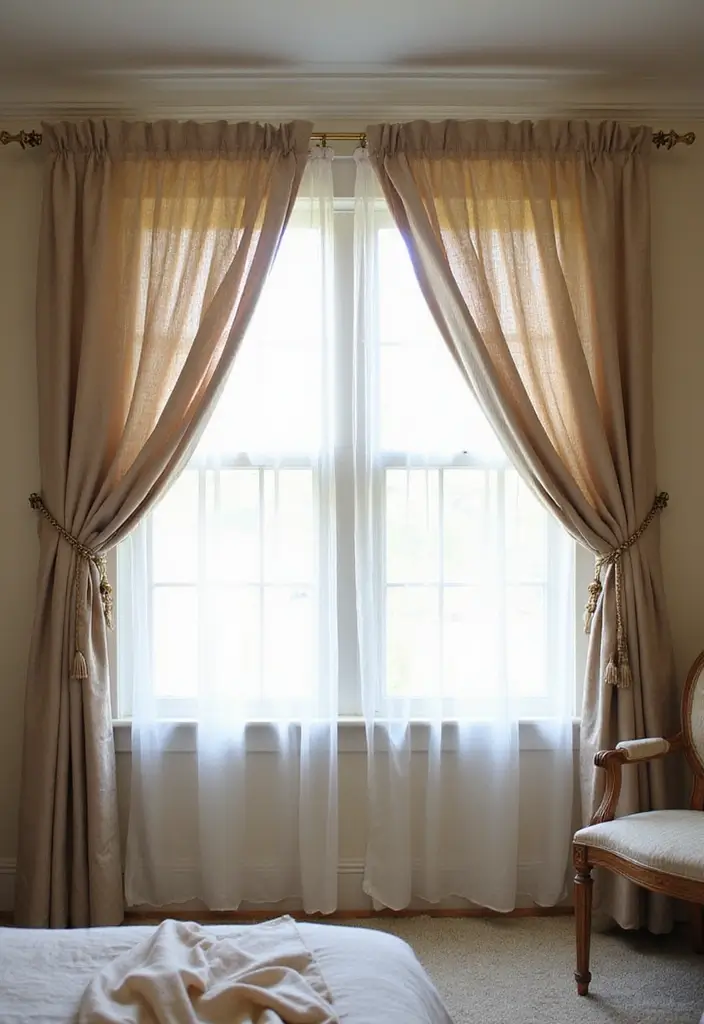 28 Stunning Window Trim Ideas You’ll Want to Copy 6 28 Stunning Window Trim Ideas You’ll Want to Copy - 6. Layered Fabric Treatments