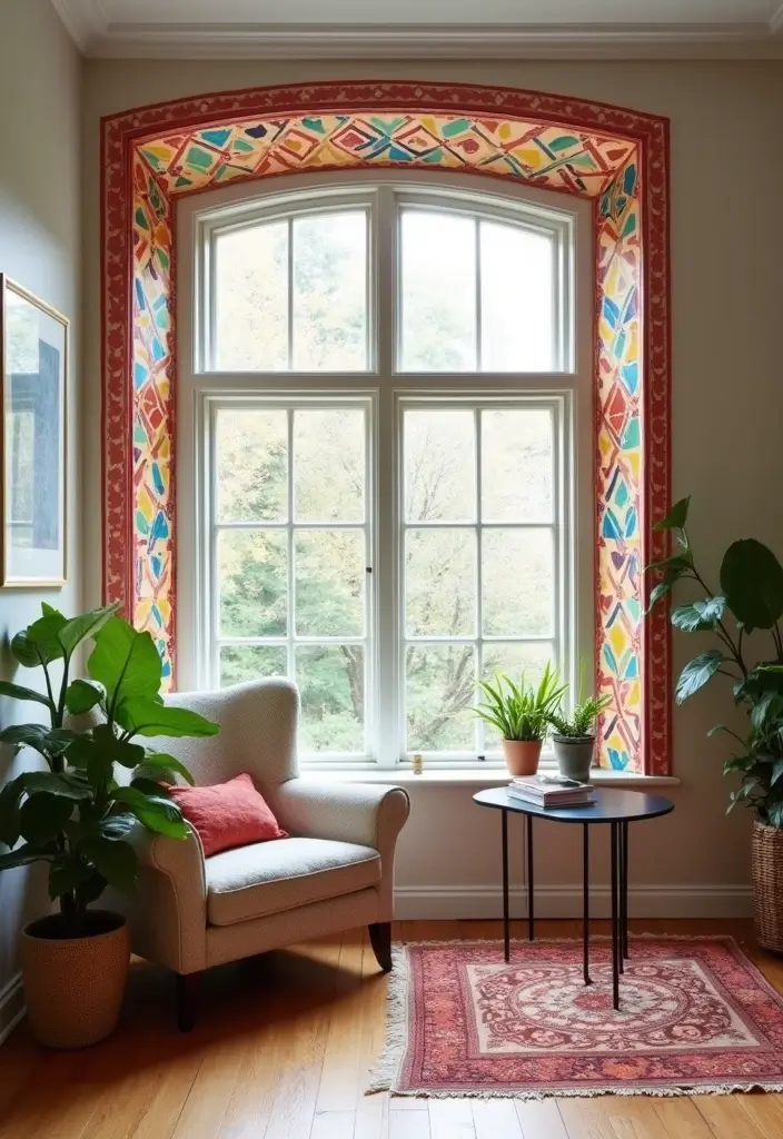 28 Stunning Window Trim Ideas You’ll Want to Copy 9 28 Stunning Window Trim Ideas You’ll Want to Copy - 9. Bold Geometric Patterns