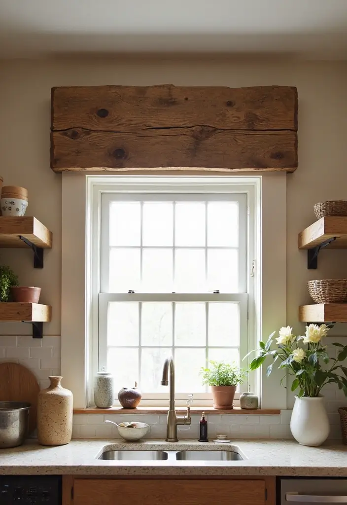 28 Window Valance Ideas That Complete the Look 20 28 Window Valance Ideas That Complete the Look - 20. Reclaimed Wood Valance