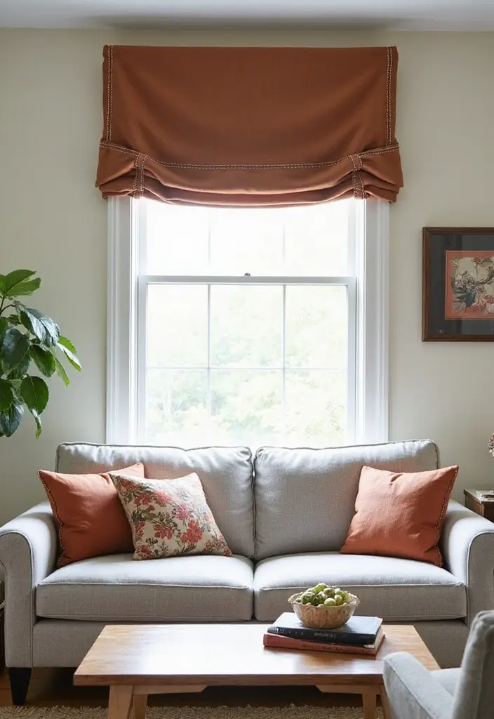 28 Window Valance Ideas That Complete the Look 25 28 Window Valance Ideas That Complete the Look - 25. Cuffed Valance with Contrast Stitching