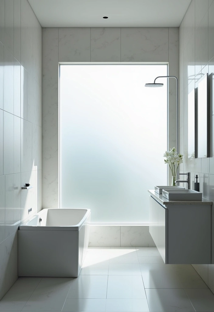 29 Bathroom Window Curtain Ideas That Balance Privacy and Light - 29. Reflective Window Films