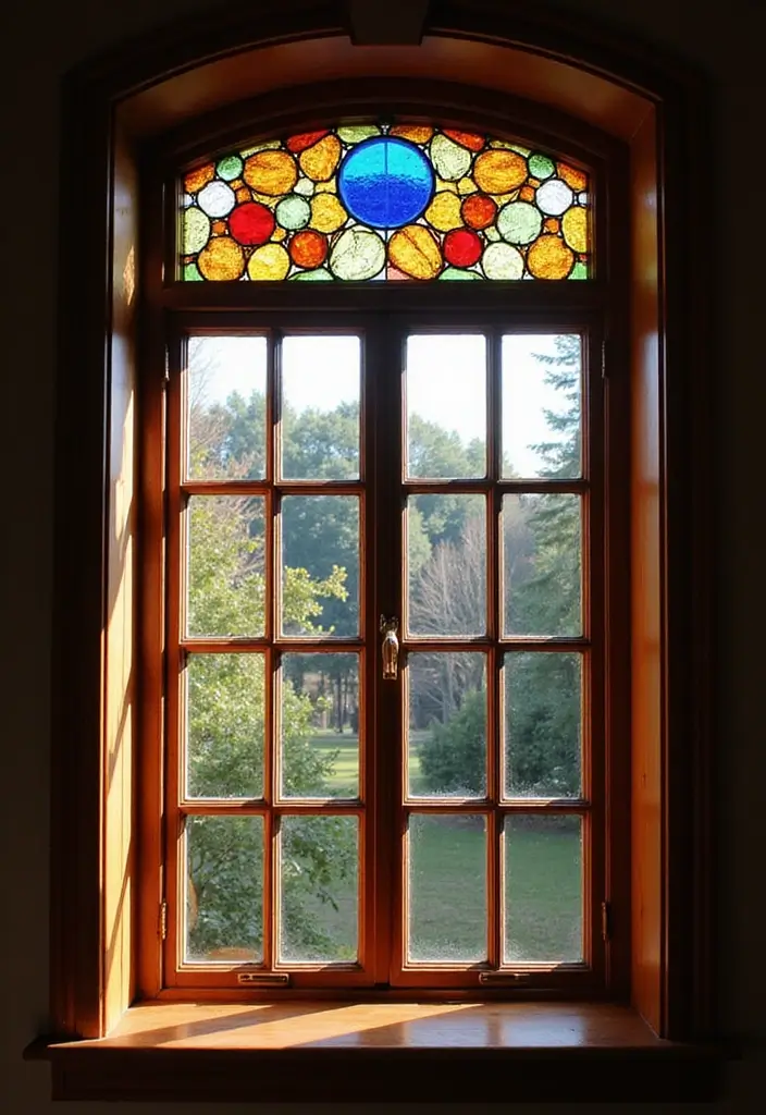 29 Stylish Grill Design Ideas for Modern Windows 12 29 Stylish Grill Design Ideas for Modern Windows - 12. Eco-Friendly Stained Glass Grills