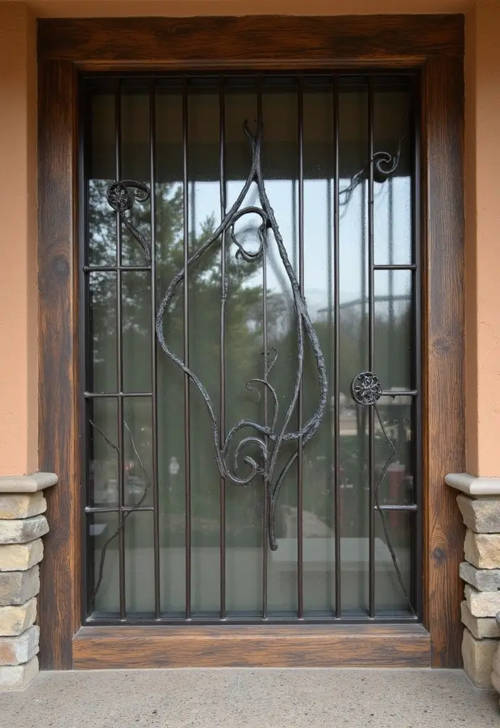 29 Stylish Grill Design Ideas for Modern Windows 29 29 Stylish Grill Design Ideas for Modern Windows - 29. Mixed Media Grills
