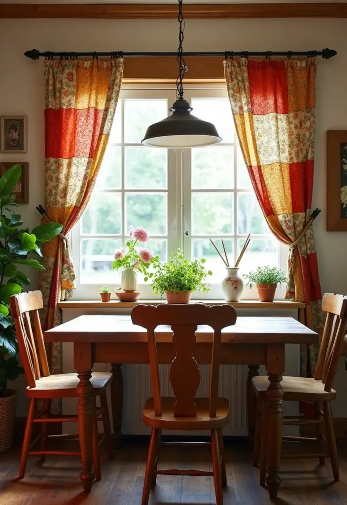 29 Window Curtain Ideas for Every Room Style 16 29 Window Curtain Ideas for Every Room Style - 16. Patchwork Curtains for a Cozy Charm