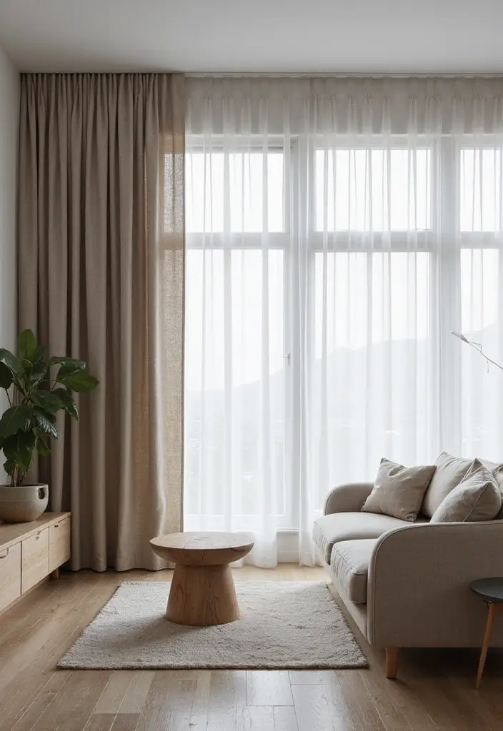 29 Window Curtain Ideas for Every Room Style 17 29 Window Curtain Ideas for Every Room Style - 17. Twill Curtains for a Modern Minimalist Look