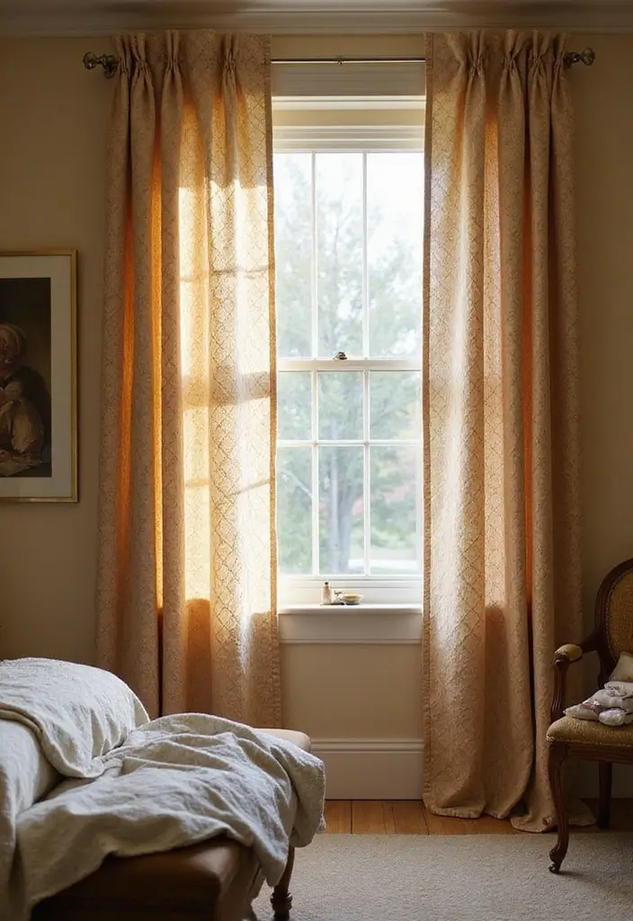 29 Window Curtain Ideas for Every Room Style 18 29 Window Curtain Ideas for Every Room Style - 18. Quilted Curtains for Added Insulation