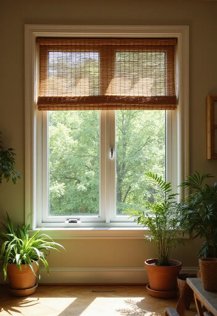29 Window Curtain Ideas for Every Room Style 2 29 Window Curtain Ideas for Every Room Style - 2. Bamboo Blinds for a Natural Touch
