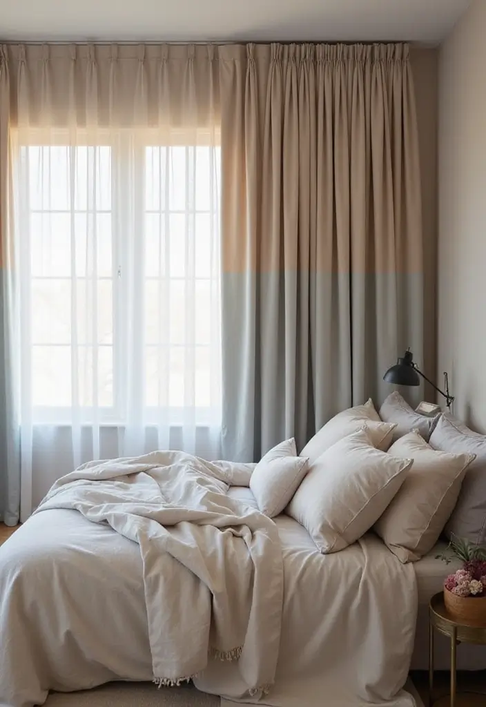 29 Window Curtain Ideas for Every Room Style 23 29 Window Curtain Ideas for Every Room Style - 23. Ombre Curtains for a Trendy Gradient