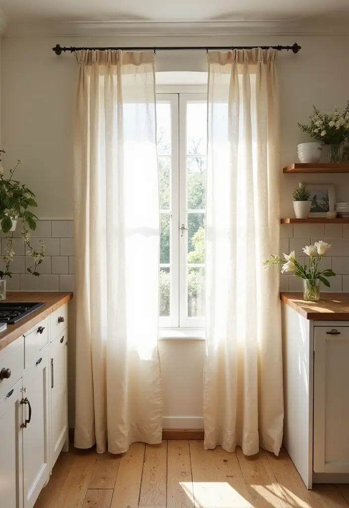 29 Window Curtain Ideas for Every Room Style 7 29 Window Curtain Ideas for Every Room Style - 7. Natural Muslin Curtains for a Soft Appeal