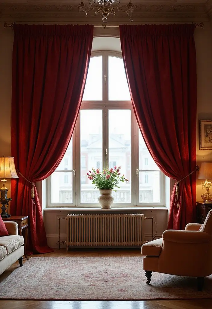 29 Window Curtain Ideas for Every Room Style 8 29 Window Curtain Ideas for Every Room Style - 8. Velvet Curtains for Luxury and Insulation
