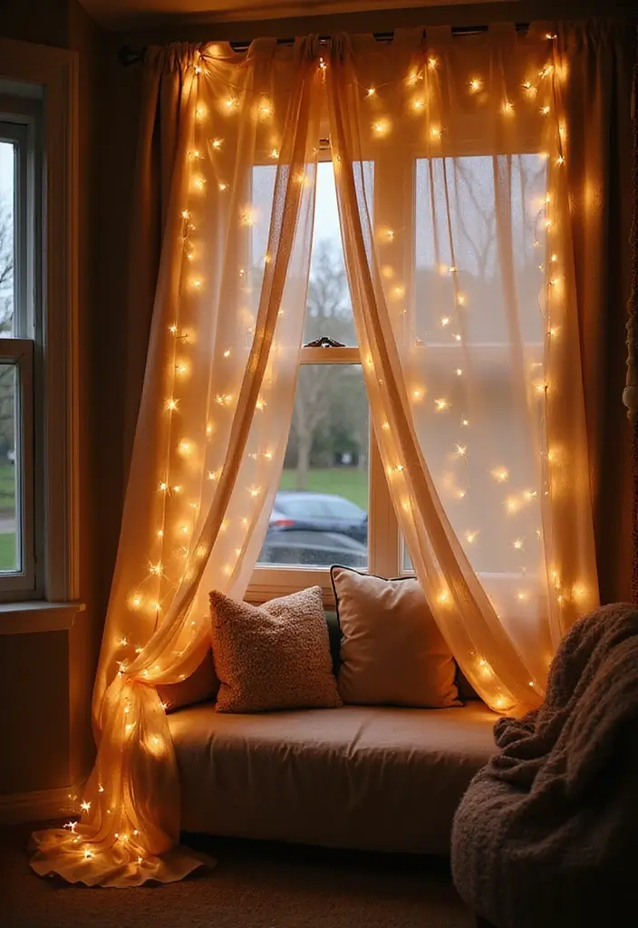 29 Window Seating Ideas for a Dreamy Home Look 16 29 Window Seating Ideas for a Dreamy Home Look - 16. Cozy Corner with a Canopy
