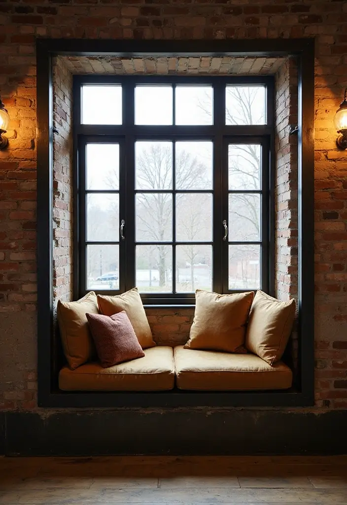 29 Window Seating Ideas for a Dreamy Home Look 17 29 Window Seating Ideas for a Dreamy Home Look - 17. Industrial Chic Design