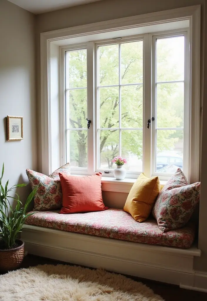 29 Window Seating Ideas for a Dreamy Home Look 19 29 Window Seating Ideas for a Dreamy Home Look - 19. Soft Rugs Underfoot