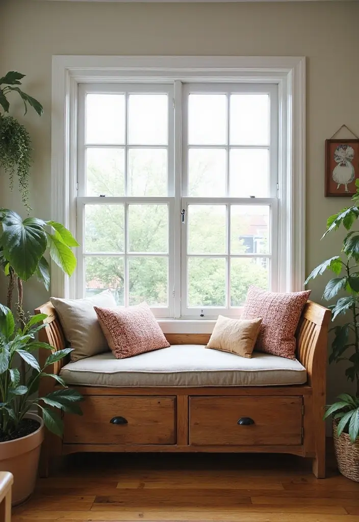 29 Window Seating Ideas for a Dreamy Home Look 22 29 Window Seating Ideas for a Dreamy Home Look - 22. Upcycled Furniture Window Seat