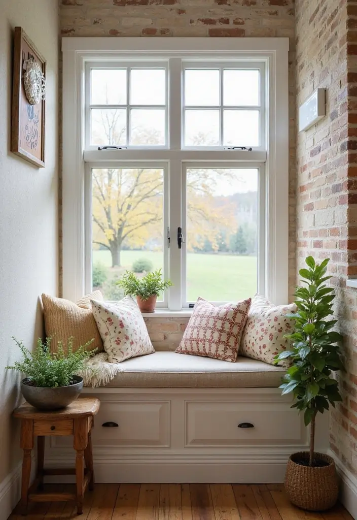 29 Window Seating Ideas for a Dreamy Home Look 26 29 Window Seating Ideas for a Dreamy Home Look - 26. Seasonal Decor