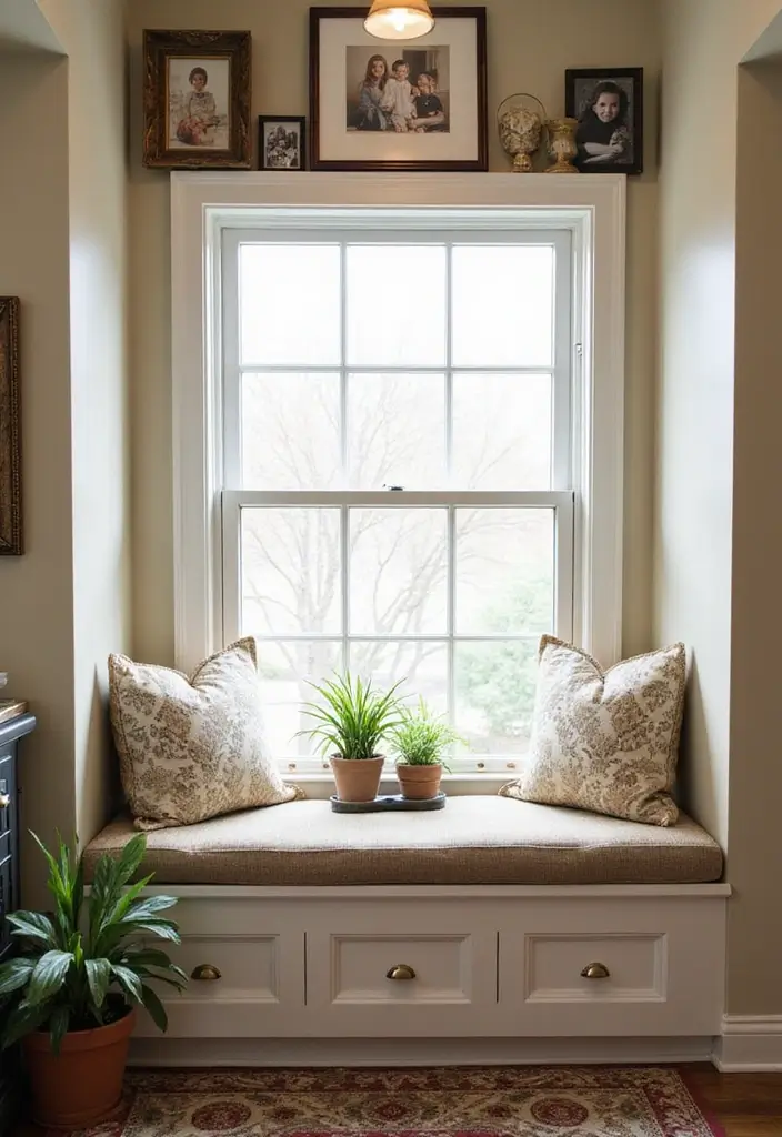 29 Window Seating Ideas for a Dreamy Home Look 29 29 Window Seating Ideas for a Dreamy Home Look - 29. Personalized Touches