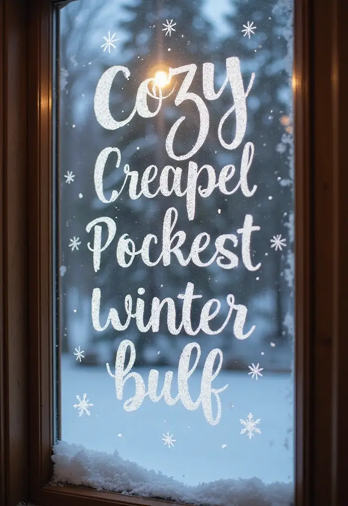29 Window Snow Spray Ideas for Festive Vibes 12 29 Window Snow Spray Ideas for Festive Vibes - 12. Cozy Winter Quotes