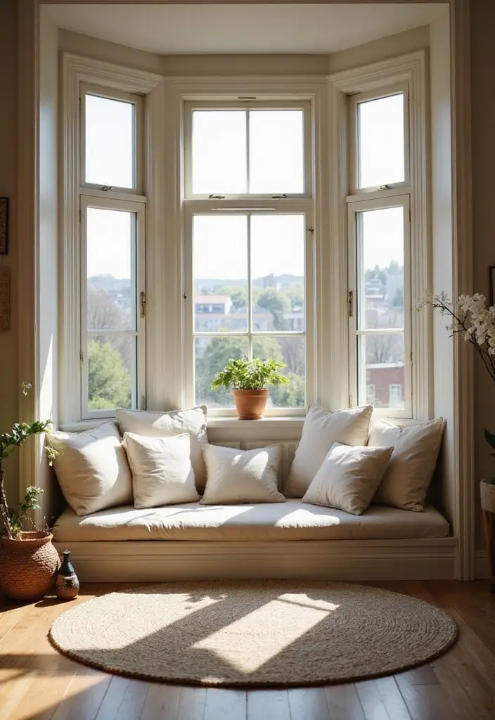 30 Bay Window Ideas That Instantly Upgrade Your Space - 13. A Relaxing Meditation Space
