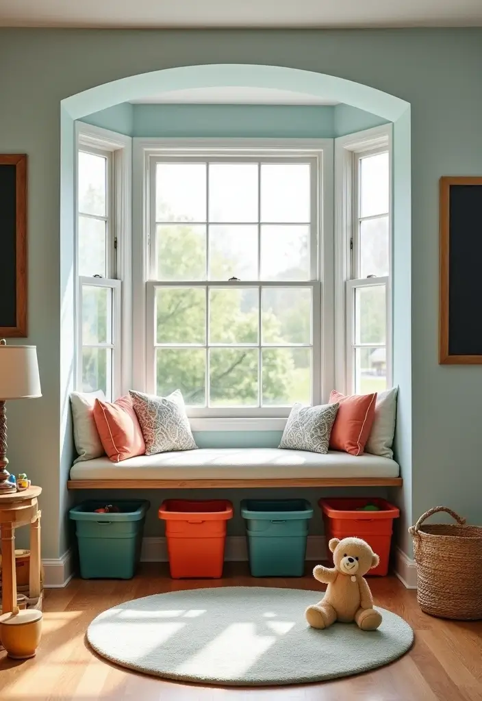 30 Bay Window Ideas That Instantly Upgrade Your Space - 14. Creative Toy Corner